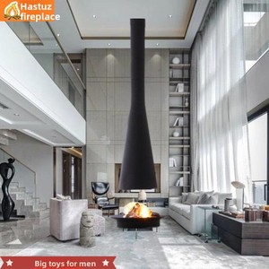 Chimenea <span class=keywords><strong>Colgante</strong></span> de Lujo con Fuego Real, <span class=keywords><strong>Estufa</strong></span> Decorativa de Leñ<span class=keywords><strong>a</strong></span> Personalizada para Interiores, Estilo OVNI, para Villas, Casas de Huéspedes y Hogares - Product Image 4