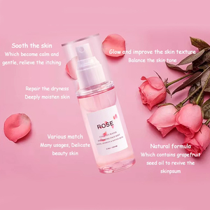 Özel etiket organik Rosewater yüz sis nemlendirici cilt bakımı sprey yüz toniği gül su - Product Image 6