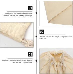 Cotton Canvas Laundry Bag With Handles - Product Image 3