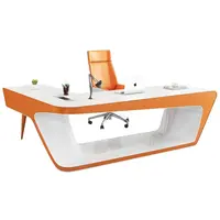 L-shape Luxury Mdf Boss Executive Desk Baking Paint L-Shape Desk