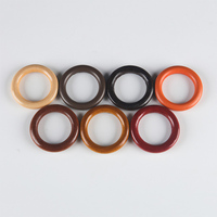 Color Wooden Rings Smooth Unfinished Wood Circles for Craft DIY Macrame Pendant Connectors Classic Jewelry Making