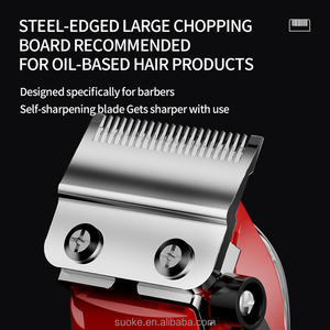 Máquina <span class=keywords><strong>de</strong></span> Peluquería <span class=keywords><strong>Profesional</strong></span> Transparente Recargable por USB para Hombres, Cortadora <span class=keywords><strong>de</strong></span> Pelo Eléctrica Inalámbrica Roja - Product Image 5