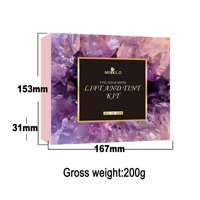 Kit de teinture et de permanente pour cils et sourcils unisexe, végétalien, transfrontalier, avec kératine pour un bouclage et un coiffage longue durée