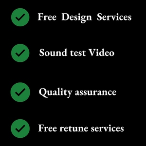 JELO 9-Note Handpan Ember Steel Rose Gold 432hz Minor Tuning Tambour à langue avec étui rigide Boîte et sac inclus - Product Image 6