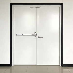 Porte coupe-feu certifiée ignifuge à haute densité, isolée thermiquement, résistante au feu pendant 90 minutes, fabrication ODM/OEM depuis 36 ans - Product Image 1