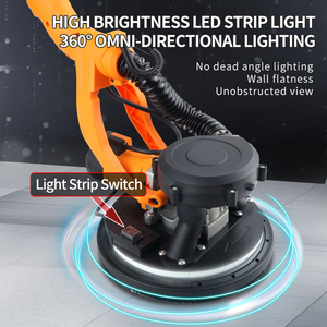 Lijadora Eléctrica de Pared 220V Herramientas de Lijado para Masilla de Pared con Mango Grande Plegable y Luz en Venta - Product Image 4