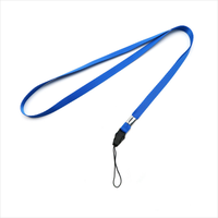 Vente en gros de lanières à clip en métal durables en nylon ou en polyester avec logo personnalisé pour la publicité