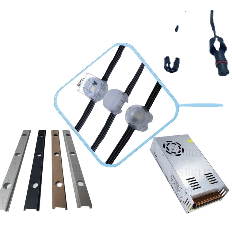 High Quality Best Price 20mm 30mm 12v 24v Pixel Led Point Lights Building Outdoor Led Christmas Lights