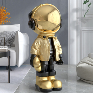 Statue d'astronaute en taille de vie, ornement de luxe moderne, meubles créatifs, Sculpture d'astronaute pour décoration intérieure - Product Image 3