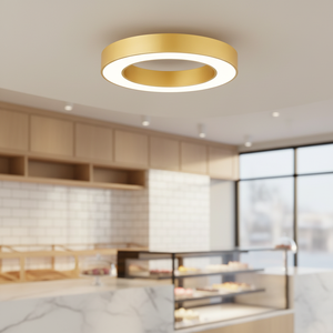 โคมไฟวงแหวนรูปไข่สีทองสำหรับงานต้อนรับ, ล็อบบี้, ซูเปอร์มาร์เก็ต, โครงการวิศวกรรมห้างสรรพสินค้า - Product Image 3