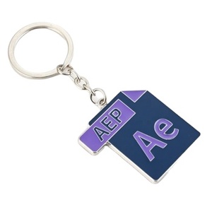 Gifts Metal Hard Enamel Keyring <strong>Customized</strong> Advertising Laser Engraving Design Soft Hard Enamel <strong>Keychains</strong> for Bag Decoration - Product Image 2