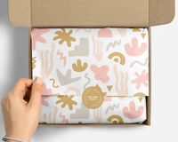 Emballage en papier de soie avec logo imprimé personnalisé Papier de cuisson synthétique enduit pour vêtements Emballage cadeau en carton à usage chimique