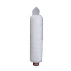 pp cartridge filter pleated 0.45/0.65um membrane for sugar cane juice/milk filtration in beverage industry