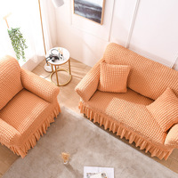 Robuster elastischer Sofa-Schon bezug Bedruckter geometrischer Stoff bezug für umfassende Wohn möbel Volle Abdeckung Multifunktional