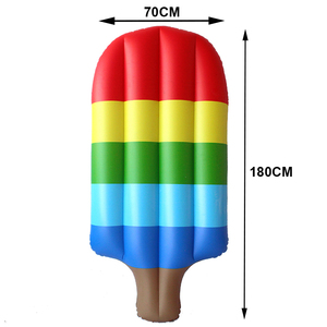 Şişme havuz yüzen eğlenceli plaj dondurma yüzen sal eğlenceli çocuklar yüzme parti oyuncakları gökkuşağı yaz havuzu şamandıra salonu sal - Product Image 6