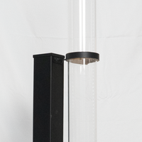 Poêle à granulés de bois portable en acier inoxydable moderne, chauffage de patio extérieur avec fonctions de sécurité pour le jardin et le camping