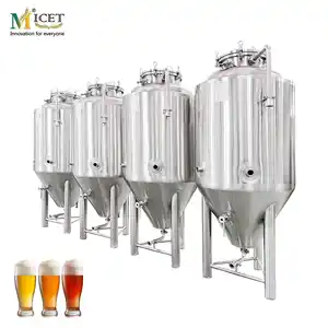 Peralatan tangki fermentasi microbrew 200L jaket pemanas dan pendingin pembuatan bir rumah minibrew