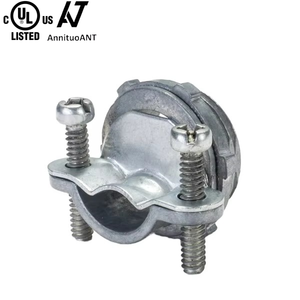 Connecteur de câble homologué UL, en zinc moulé sous pression, flexible, pour câble électrique, raccord de serrage, accessoires de conduit EMT - Product Image 1