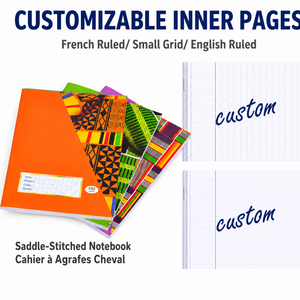 Cahier d'exercices scolaire personnalisé pour étudiants <span class=keywords><strong>du</strong></span> Kenya, agrafé, réglure Seyès, impression de logo, cahier de pratique d'écriture, fabricant - Product Image 2