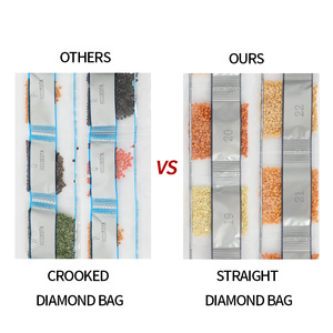 Tranh thêu kim cương hình chim công sang trọng, in vải tùy chỉnh theo yêu cầu, phong cách mới, trang trí nhà cửa, hình vuông, họa tiết động vật. - Product Image 5