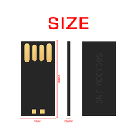 Venta al por Mayor de Memorias USB 2.0 Metálicas Nuevas de 1GB 2GB 4GB 8GB 16GB 32GB, Pendrive con Chip USB y PCBA
