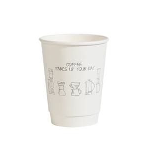 Gobelets à café jetables personnalisés en papier, gobelets à café en papier brun, gobelets à café écologiques, gobelets à café en papier rouge - Product Image 4