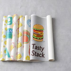 Oilproof <b>Food</b> Wrapper Sandwich Chicken <b>Wrap</b> Rice Ball Hamburger <b>Paper</b> Wax <b>Paper</b> Placemat Wax <b>Paper</b> - Product Image 4