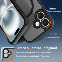 Coque pour iPhone 16, protection magnétique de l'appareil photo, protection contre les chocs, toucher doux, coque pour iPhone 16e 16 Pro Max Plus