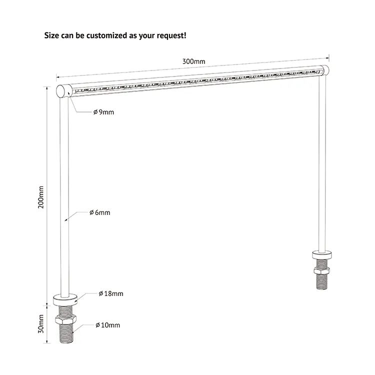 Vitrine de livre TRI-5210-005 LED lumière linéaire armoire lumières pour vitrine haute CRI lumière led