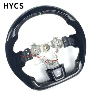 พวงมาลัยแสดงผล LED คาร์บอนไฟเบอร์ Jdm อุปกรณ์เสริมภายในรถแข่งสำหรับ <span class=keywords><strong>Subaru</strong></span> <span class=keywords><strong>EVO</strong></span> <span class=keywords><strong>10</strong></span> WRX STI - Product Image 3