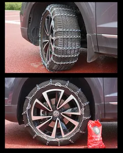 BOHU 타이어 보호 휠 스노우 체인 합금 스틸 미끄럼 방지 비상 보안 타이어 스노우 체인