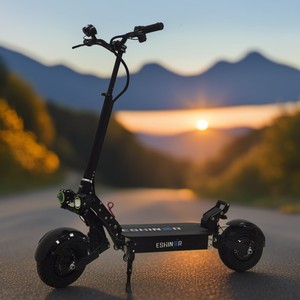 Trottinette électrique tout-terrain pour adultes Geofought M7 à double moteur pliable, batterie 60V 6000W 30/40AH, pneus de 11 pouces, double suspension, frein hydraulique - Product Image 1