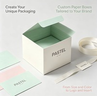Boîte cadeau en carton imprimée sur mesure, colorée, avec logo personnalisé, boîte en papier recyclable pour bougies, collations, petits cadeaux, commande en gros