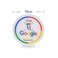 Водонепроницаемая NFC-карта для отзывов Google, 215 шт., офсетная печать, стикер для обмена в соцсетях, прочный пластиковый стикер для меню