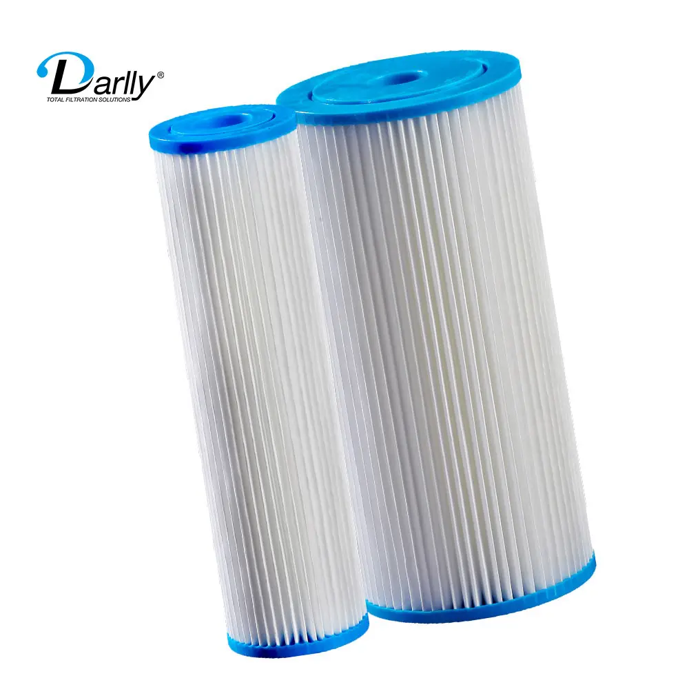 China 10 Micron Reusable Washable Cartridge Filter Pleated For Industrial Water Purifier And Water Desalination