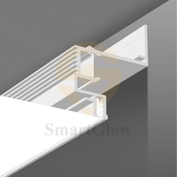 Plafond tendu en PVC, décoration murale intérieure, plafonds tendus, profilé en aluminium, éclairage LED tendu, profilé de plafond