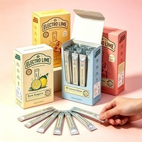 Boîte d'emballage en papier avec logo personnalisé pour sachet de poudre d'électrolyte, boîte en carton de qualité alimentaire pour la vente au détail OEM ODM en gros