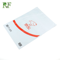 Sacs d'expédition personnalisables en poly recyclé imperméable et biodégradable pour courriers TNT et FedEx avec pochette pour bordereau de livraison et poche transparente