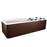 Spa de nage de luxe à double zone avec courant continu