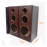 Boîtier de haut-parleur en bois de 8 pouces pour étagère, vide, pour DIY, OEM ODM, coque de haut-parleur en bois