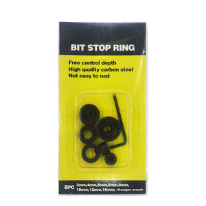 Anneau de limitation pour foret hélicoïdal Emagi 3-16, réglage de la profondeur de perçage pour métaux, finition argentée - Product Image 3