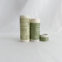 Prix usine 100% biodégradable maquillage cosmétique emballage personnalisé vide déodorant bâton conteneur Push Up baume à lèvres papier Tube