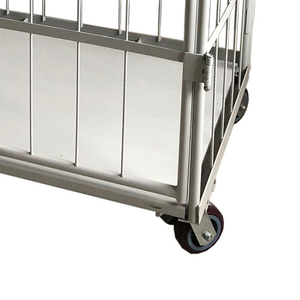 Recipiente resistente per uso medio pesante pieghevole in rete metallica logistica carrello di laminazione prezzo di fabbrica rotolo contenitore per lo stoccaggio del magazzino - Product Image 3