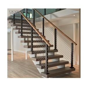 TAKA บันไดสายเคเบิลราวบันไดความตึงสแตนเลสบันไดราวบันไดราวบันไดระบบโพสต์ราวบันได - Product Image 2