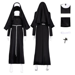 Disfraz de Monja Sexy para Mujer, Superventas, Disfraz Completo de Halloween con Velo y Cruz, Disponible para Fiestas, Juegos de Rol y Mascaradas - Product Image 1