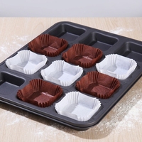 Gobelets en papier jetables personnalisés avec logo pour cupcakes, muffins, gâteaux et desserts
