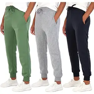 Women's High-Waist Solid Color Joggers with Pockets & Drawstring Winter Workout Running Yoga Lounge Pants Harem Style