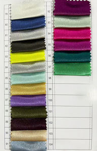 200 + 색상 미국 크리스탈 새틴 원단 100% 폴리에스터 통기성 부드러운 터치 160gsm 150cm 이끼 크레이프 여아 의류 - Product Image 6