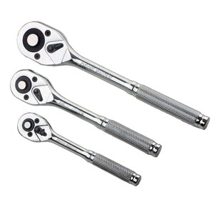 Ratchet Wrench Set 1/4 In Chrome Vanadium Automotive Repair Tool 3 Piece Hand Tool Set - Product Image 1