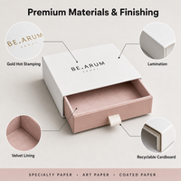 Vente directe, boîte à tiroir de luxe personnalisable en carton recyclé haut de gamme pour mariage, emballage pour mini-boîte pour la fête des mères